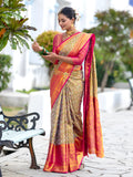 Della Mendhi Kanjivaram Semi Pattu Silk Saree